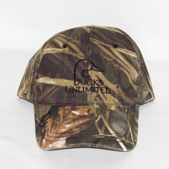 Ducks Unlimited Camo Hat Adjustable Strap Adult Unisex - Picture 1 of 5